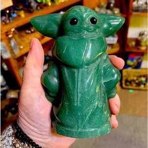 New XL Green aventurine baby Yoda